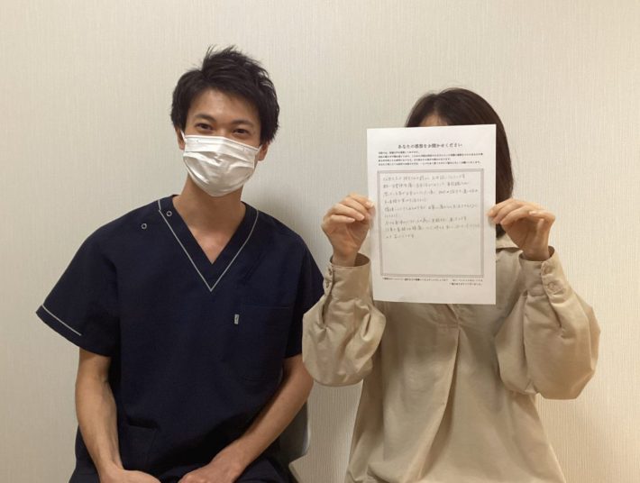 【頸椎ヘルニア】【坐骨神経痛】座っていることが出来なかったが、今では痛みなく生活できています！ 女性