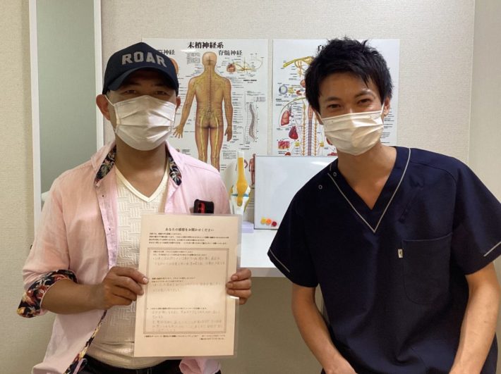 【腰痛】【首肩の痛み】仕事も辛かったが、痛みが楽になりました  H.A様 40代 男性